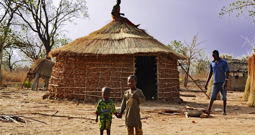 Hut Building in Zambia